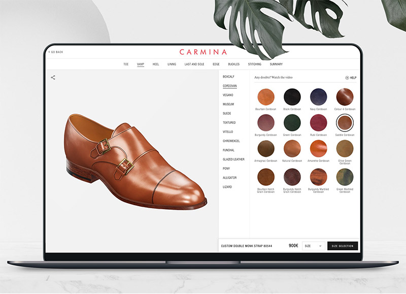 Carmina Shoemaker 3D Customizer